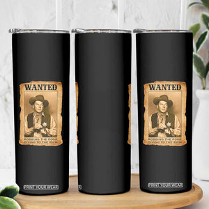 Ronald Reagan Cowboy Retro American President Skinny Tumbler Robbing The Poor GIving To Te Rich TS14 Print Your Wear