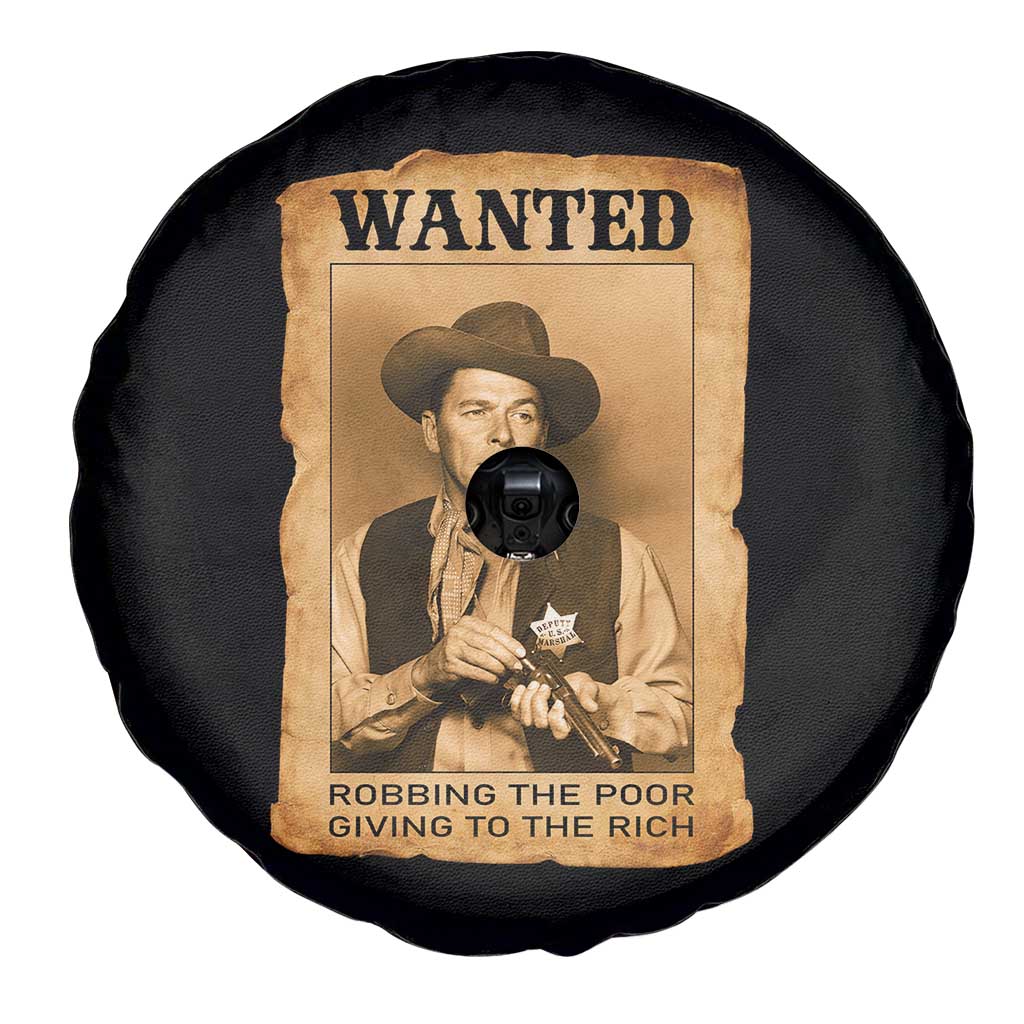 Ronald Reagan Cowboy Retro American President Spare Tire Cover Robbing The Poor GIving To Te Rich TS14 Print Your Wear