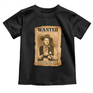 Ronald Reagan Cowboy Retro American President Toddler T Shirt Robbing The Poor GIving To Te Rich TS14 Black Print Your Wear
