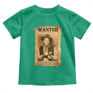 Ronald Reagan Cowboy Retro American President Toddler T Shirt Robbing The Poor GIving To Te Rich TS14 Irish Green Print Your Wear