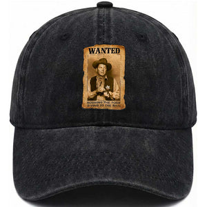 Ronald Reagan Cowboy Retro American President Washed Cotton Baseball Cap Robbing The Poor GIving To Te Rich TS14 Washed Cap Universal Fit Black Print Your Wear