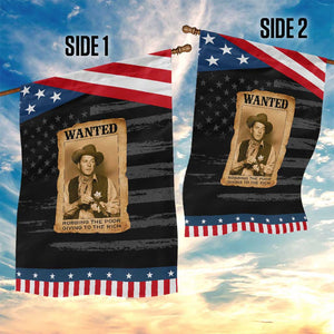 Ronald Reagan Cowboy Retro American President Garden Flag Robbing The Poor GIving To Te Rich TS14 Print Your Wear