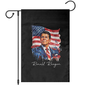 Ronald Reagan Patriotic American Flag President Garden Flag TS14 Black Print Your Wear