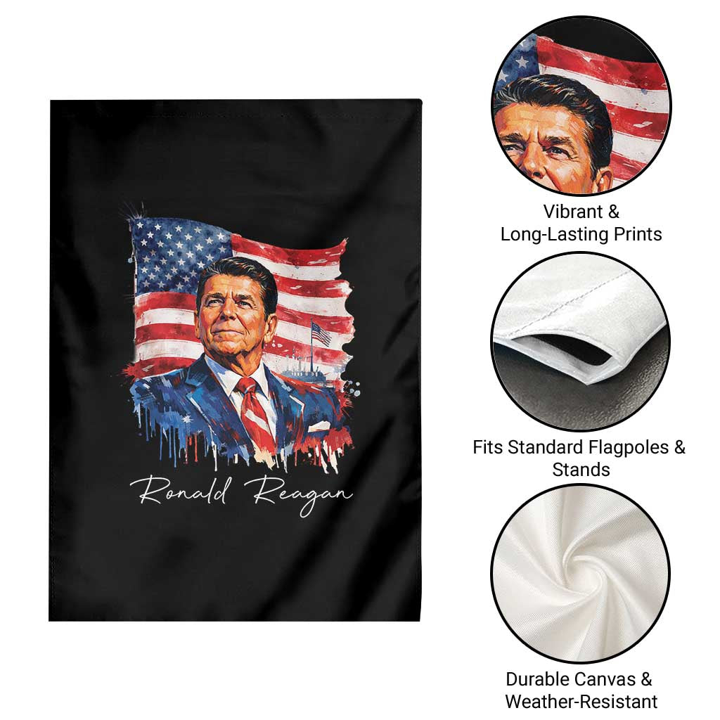 Ronald Reagan Patriotic American Flag President Garden Flag TS14 Print Your Wear