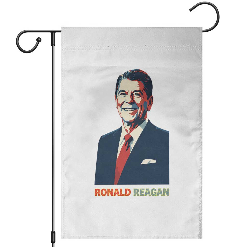 Ronald Reagan Garden Flag American Flag US President TS14 White Print Your Wear
