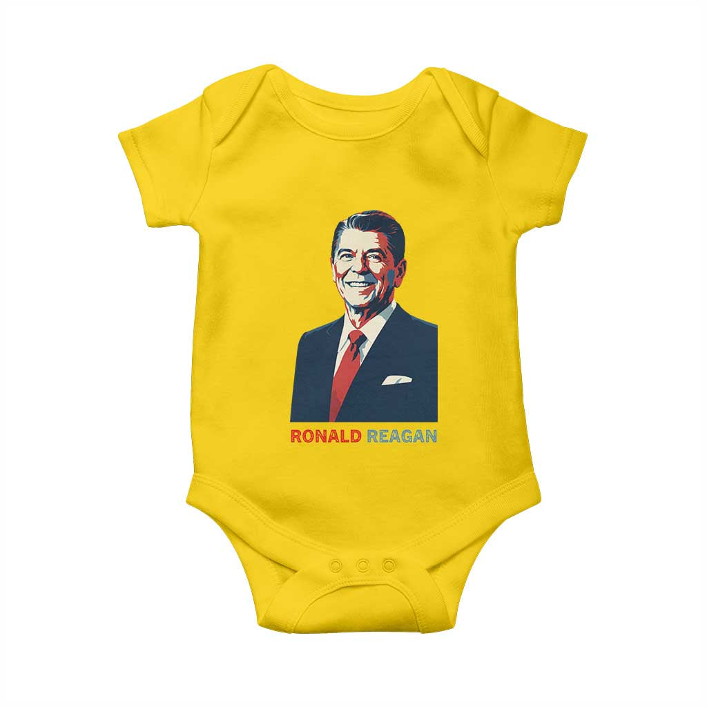 Ronald Reagan Baby Onesie American Flag US President TS14 Daisy Print Your Wear
