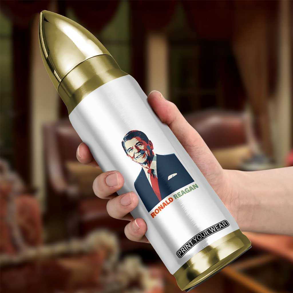 Ronald Reagan Bullet Tumbler American Flag US President TS14 Print Your Wear