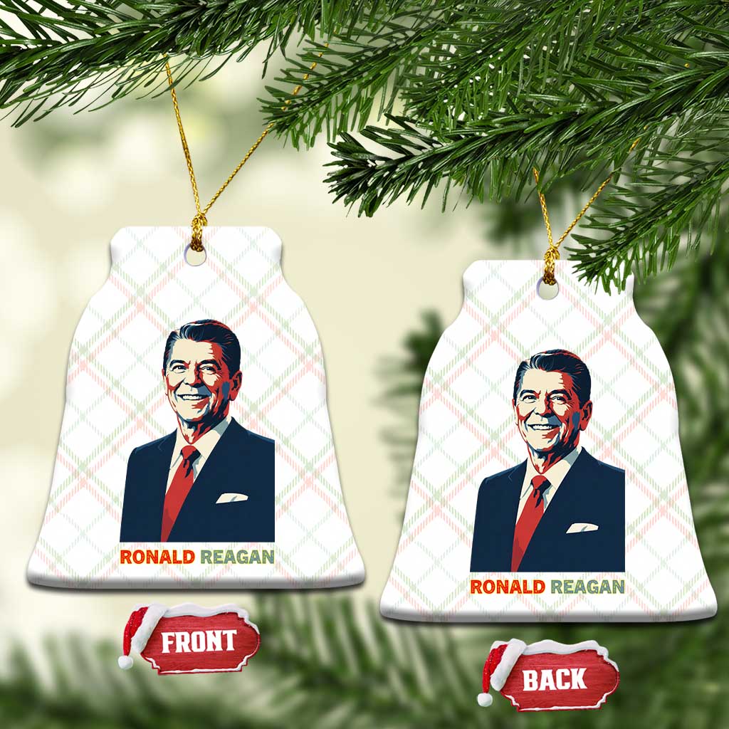 Ronald Reagan Ceramic Ornament American Flag US President TS14 Print Your Wear