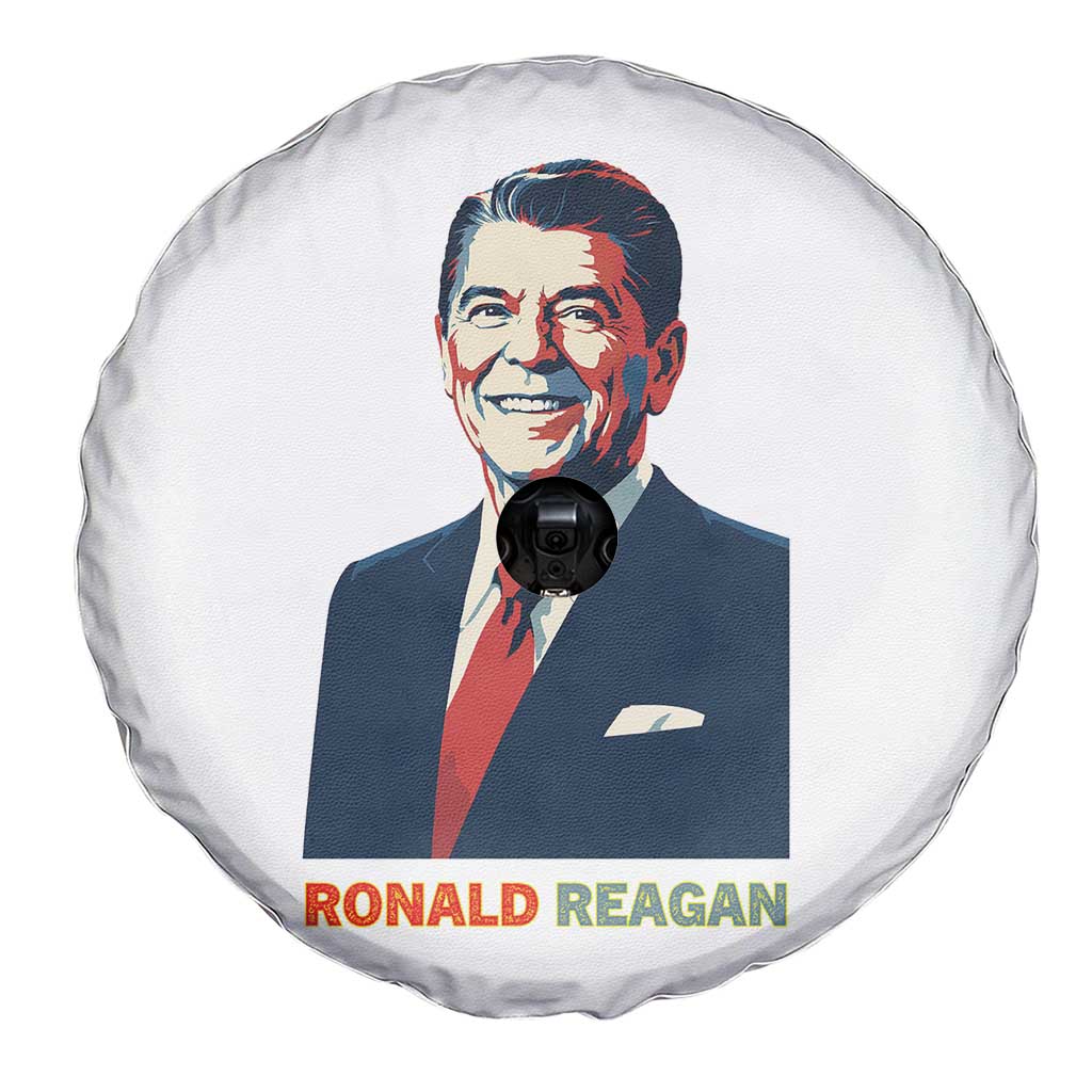 Ronald Reagan Spare Tire Cover American Flag US President TS14 Print Your Wear