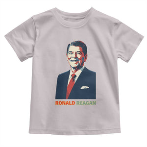 Ronald Reagan Toddler T Shirt American Flag US President TS14 Ice Gray Print Your Wear
