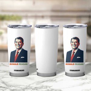 Ronald Reagan Tumbler Cup American Flag US President TS14 Print Your Wear
