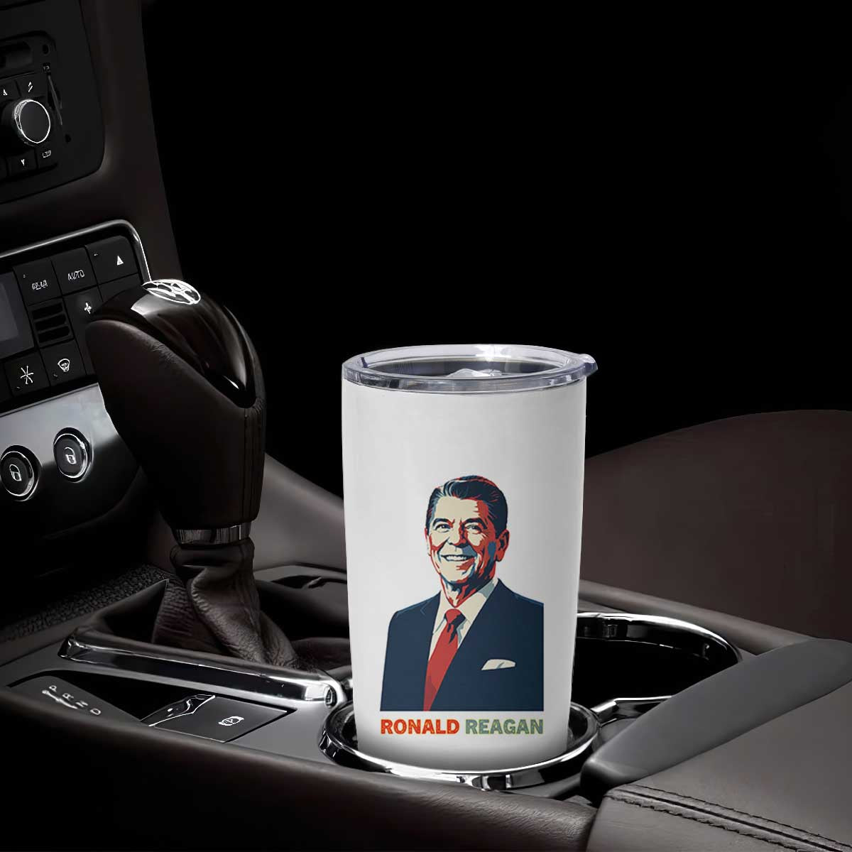Ronald Reagan Tumbler Cup American Flag US President TS14 Print Your Wear