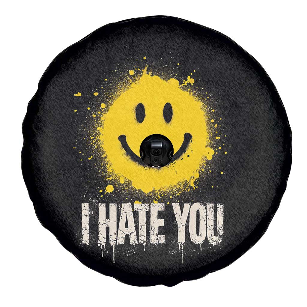 I Hate You Smile Face Spare Tire Cover Funny Sarcastic Meme TS14 Print Your Wear