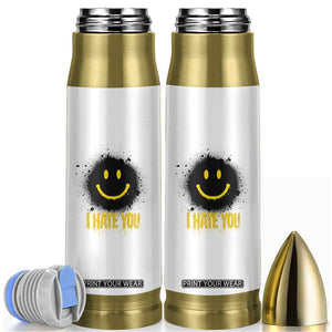 I Hate You Bullet Tumbler Funny Smile Face Emoticon Meme TS14 White Print Your Wear
