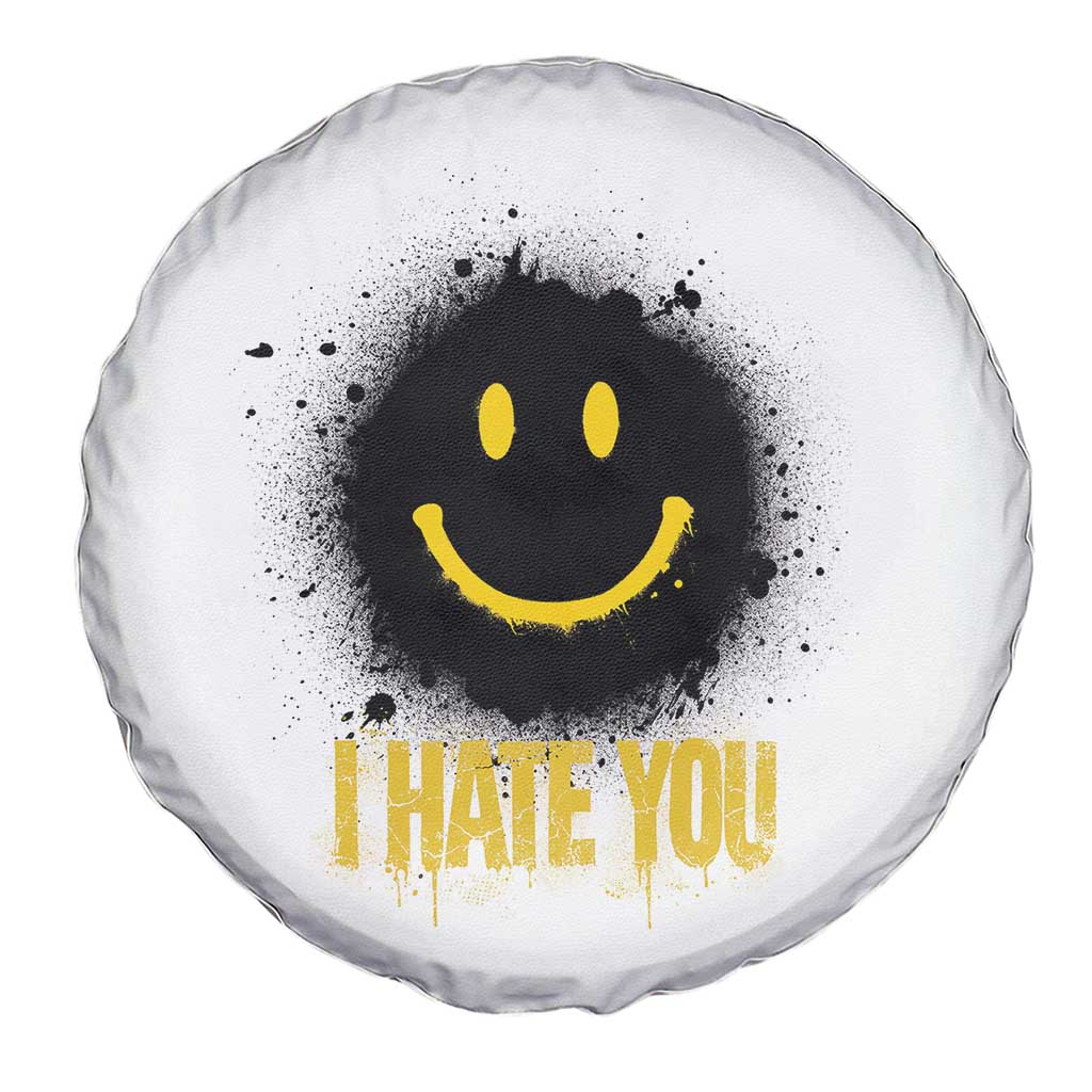 I Hate You Spare Tire Cover Funny Smile Face Emoticon Meme TS14 Print Your Wear