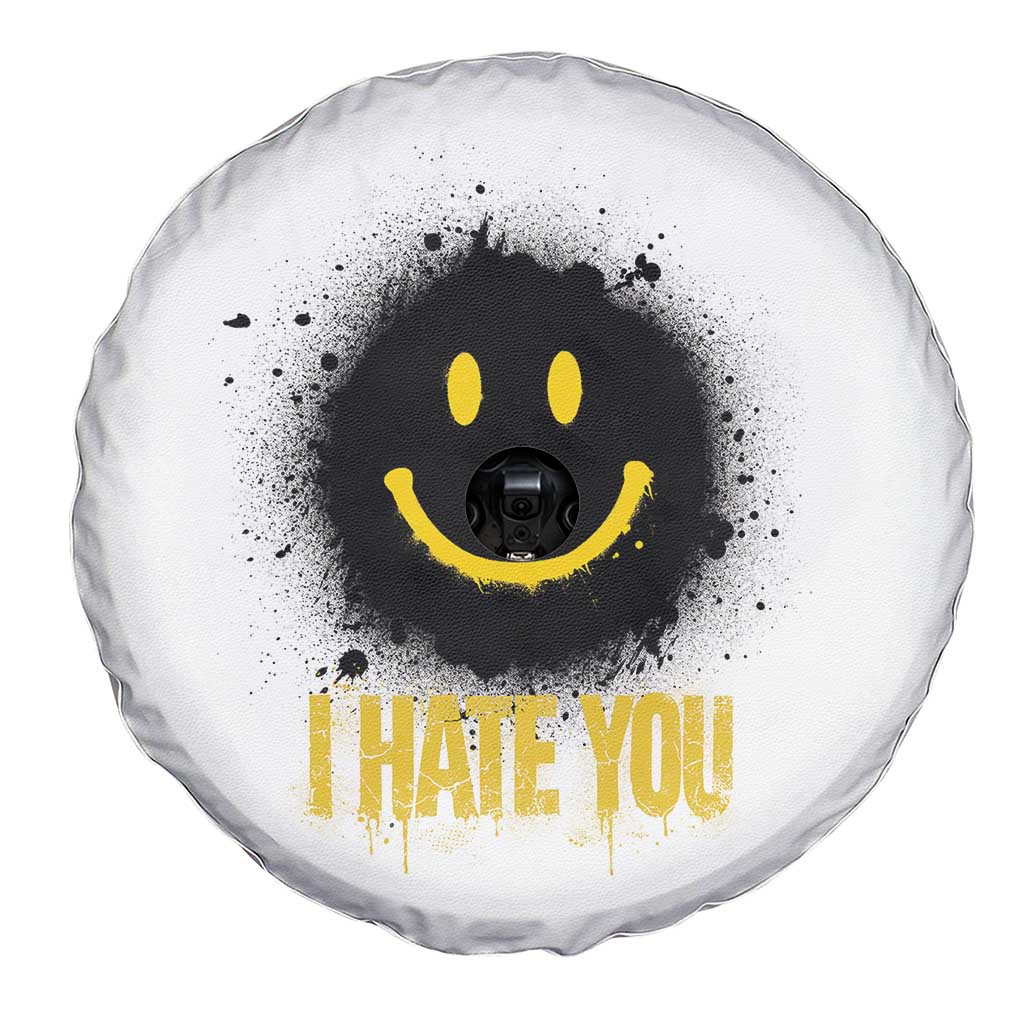 I Hate You Spare Tire Cover Funny Smile Face Emoticon Meme TS14 Print Your Wear