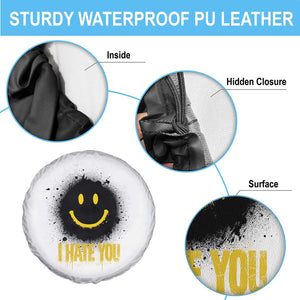I Hate You Spare Tire Cover Funny Smile Face Emoticon Meme TS14 Print Your Wear