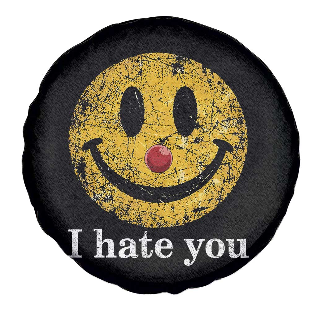 I Hate You Smile Face Meme Spare Tire Cover Funny Sarcastic Joke Meme TS14 Print Your Wear