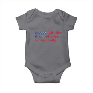 Heated All The Time Rivalry Occasionally Baby Onesie Funny Quote Humor TS14 Charcoal Print Your Wear