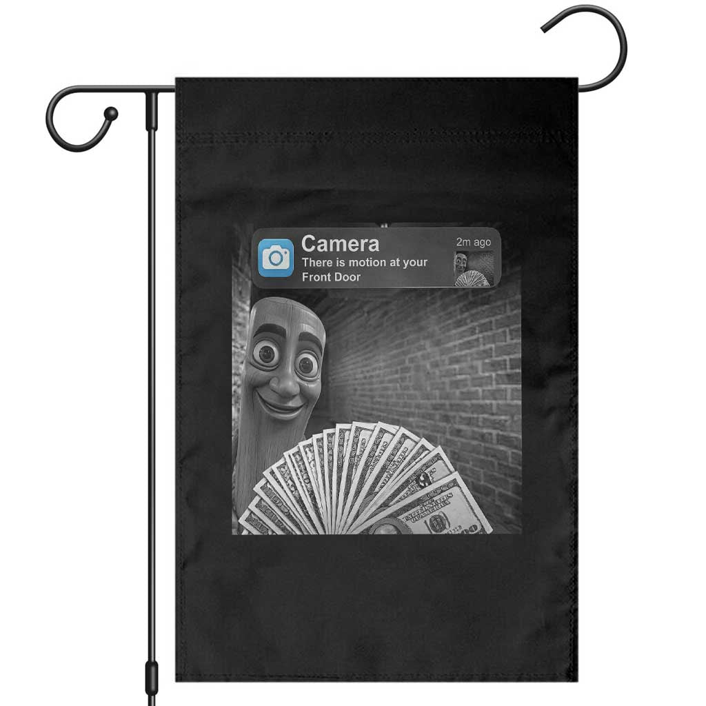 There is Motion at Your Front Door Garden Flag Tung Tung Tung Sahur Italian Brainrot Meme TS14 Black Print Your Wear