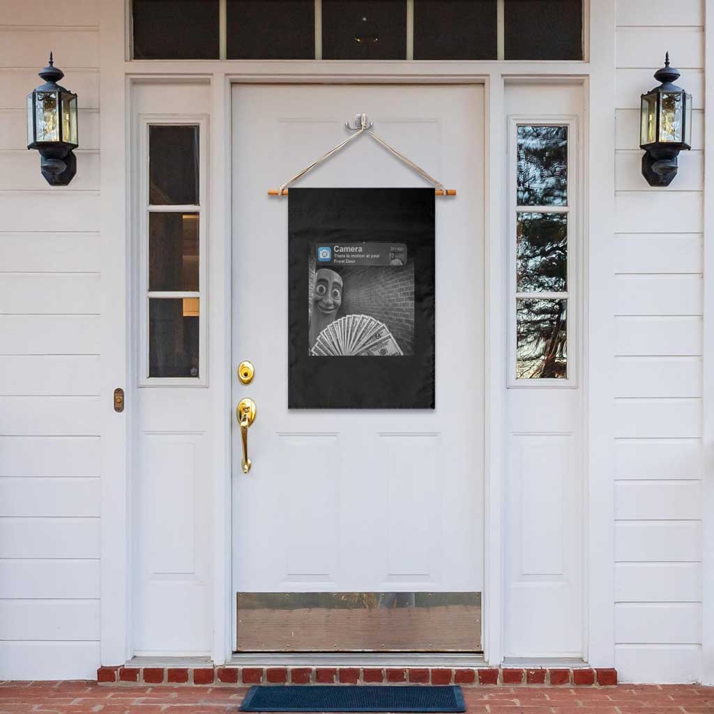 There is Motion at Your Front Door Garden Flag Tung Tung Tung Sahur Italian Brainrot Meme TS14 Print Your Wear