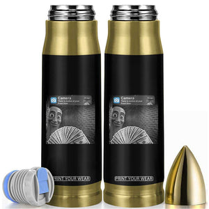 There is Motion at Your Front Door Bullet Tumbler Tung Tung Tung Sahur Italian Brainrot Meme TS14 Black Print Your Wear