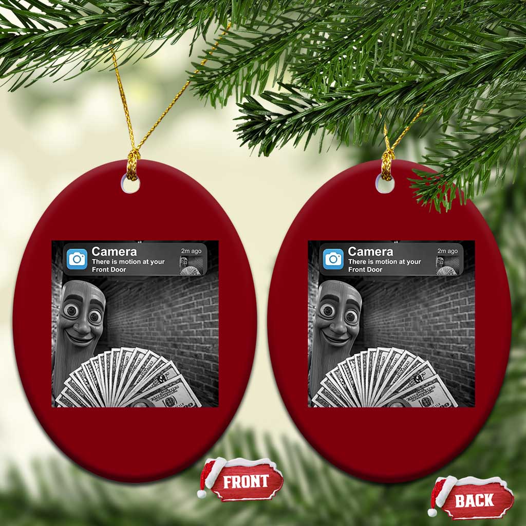 There is Motion at Your Front Door Ceramic Ornament Tung Tung Tung Sahur Italian Brainrot Meme TS14 Print Your Wear