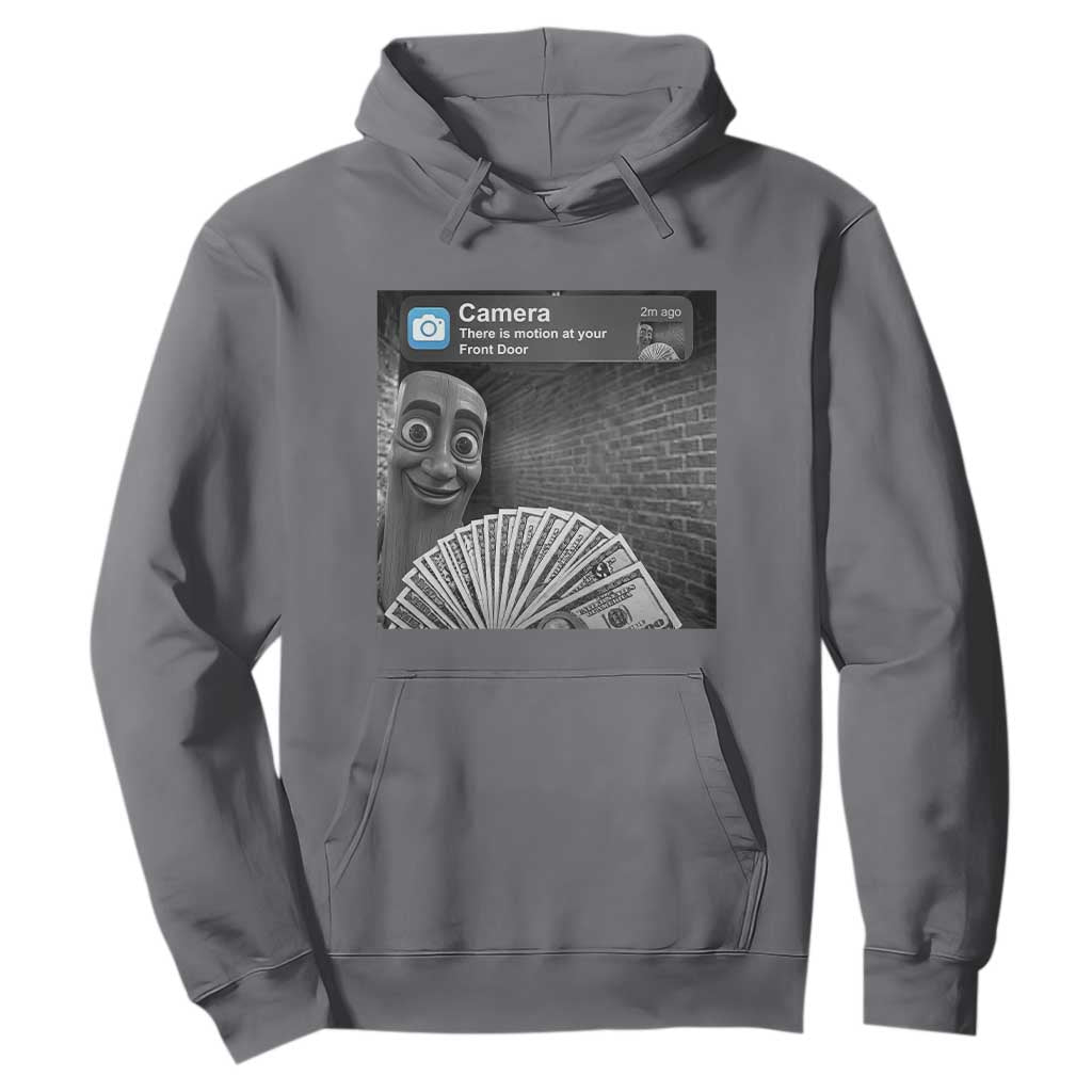 There is Motion at Your Front Door Hoodie Tung Tung Tung Sahur Italian Brainrot Meme TS14 Charcoal Print Your Wear