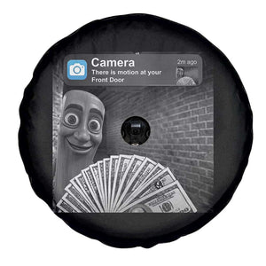 There is Motion at Your Front Door Spare Tire Cover Tung Tung Tung Sahur Italian Brainrot Meme TS14 Print Your Wear