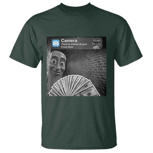 There is Motion at Your Front Door T Shirt Tung Tung Tung Sahur Italian Brainrot Meme TS14 Dark Forest Green Print Your Wear