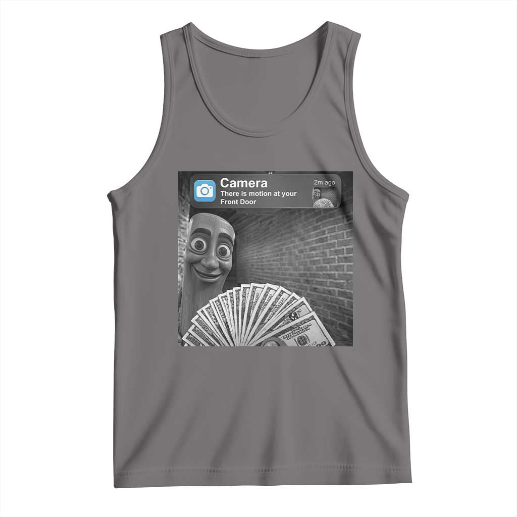 There is Motion at Your Front Door Tank Top Tung Tung Tung Sahur Italian Brainrot Meme TS14 Deep Heather Print Your Wear