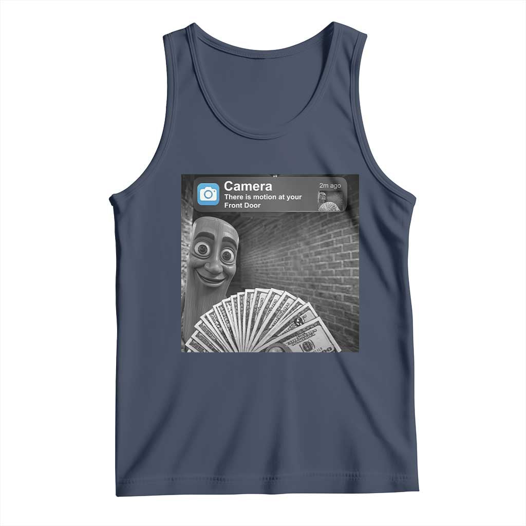 There is Motion at Your Front Door Tank Top Tung Tung Tung Sahur Italian Brainrot Meme TS14 Navy Print Your Wear