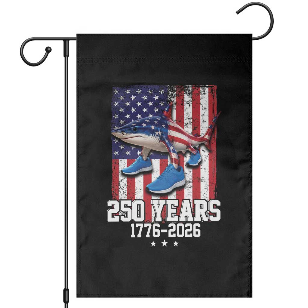250th America Anniversary Garden Flag Tralalero Tralala Italian Brainrot 4th of July Meme TS14 Black Print Your Wear