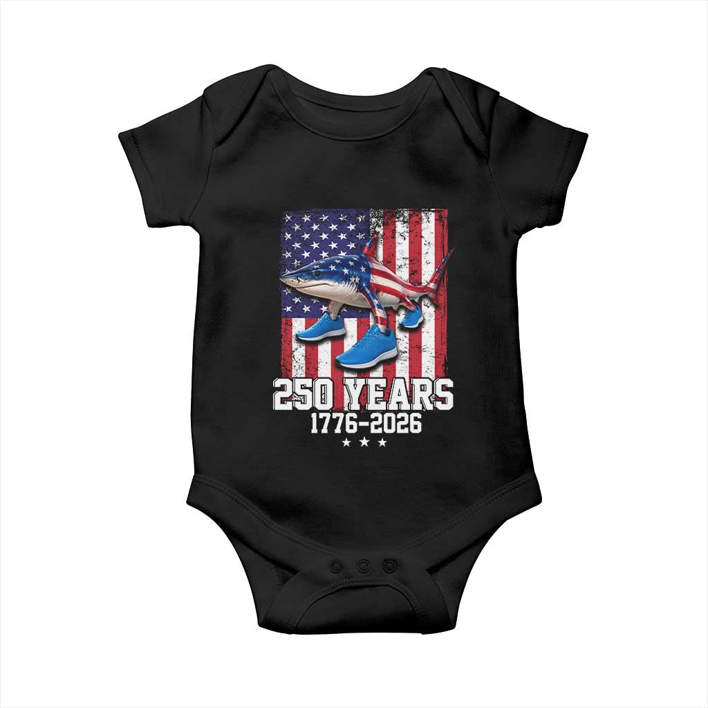 250th America Anniversary Baby Onesie Tralalero Tralala Italian Brainrot 4th of July Meme