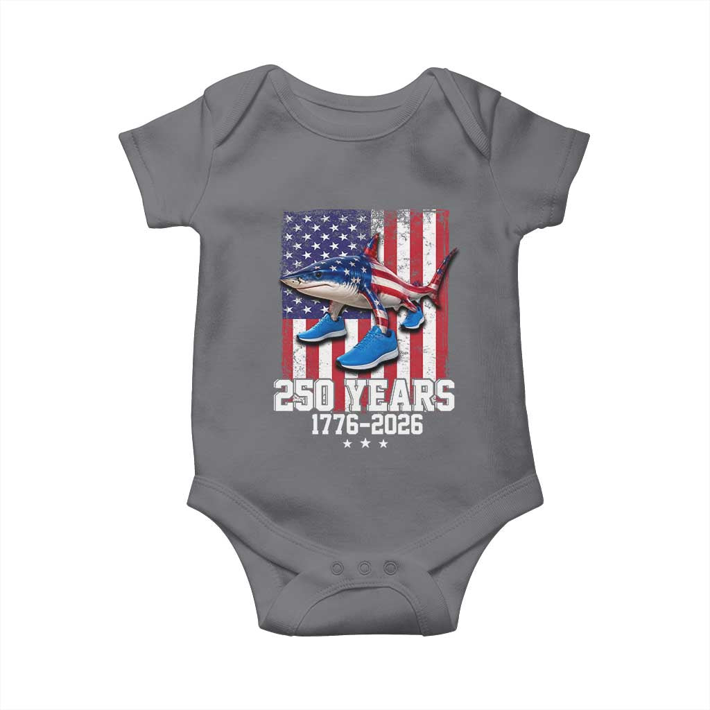 250th America Anniversary Baby Onesie Tralalero Tralala Italian Brainrot 4th of July Meme