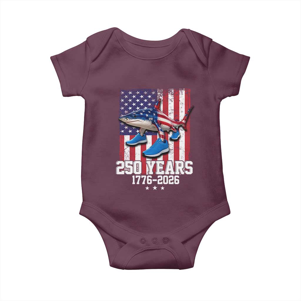 250th America Anniversary Baby Onesie Tralalero Tralala Italian Brainrot 4th of July Meme