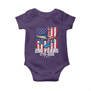 250th America Anniversary Baby Onesie Tralalero Tralala Italian Brainrot 4th of July Meme