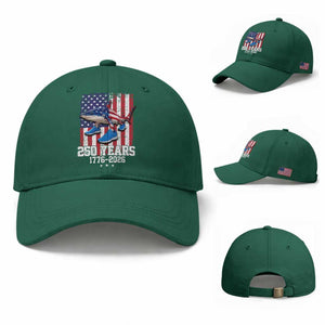 250th America Anniversary Baseball Cap Tralalero Tralala Italian Brainrot 4th of July Meme
