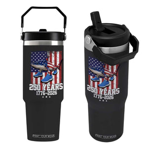 250th America Anniversary Flip Straw Tumbler Tralalero Tralala Italian Brainrot 4th of July Meme