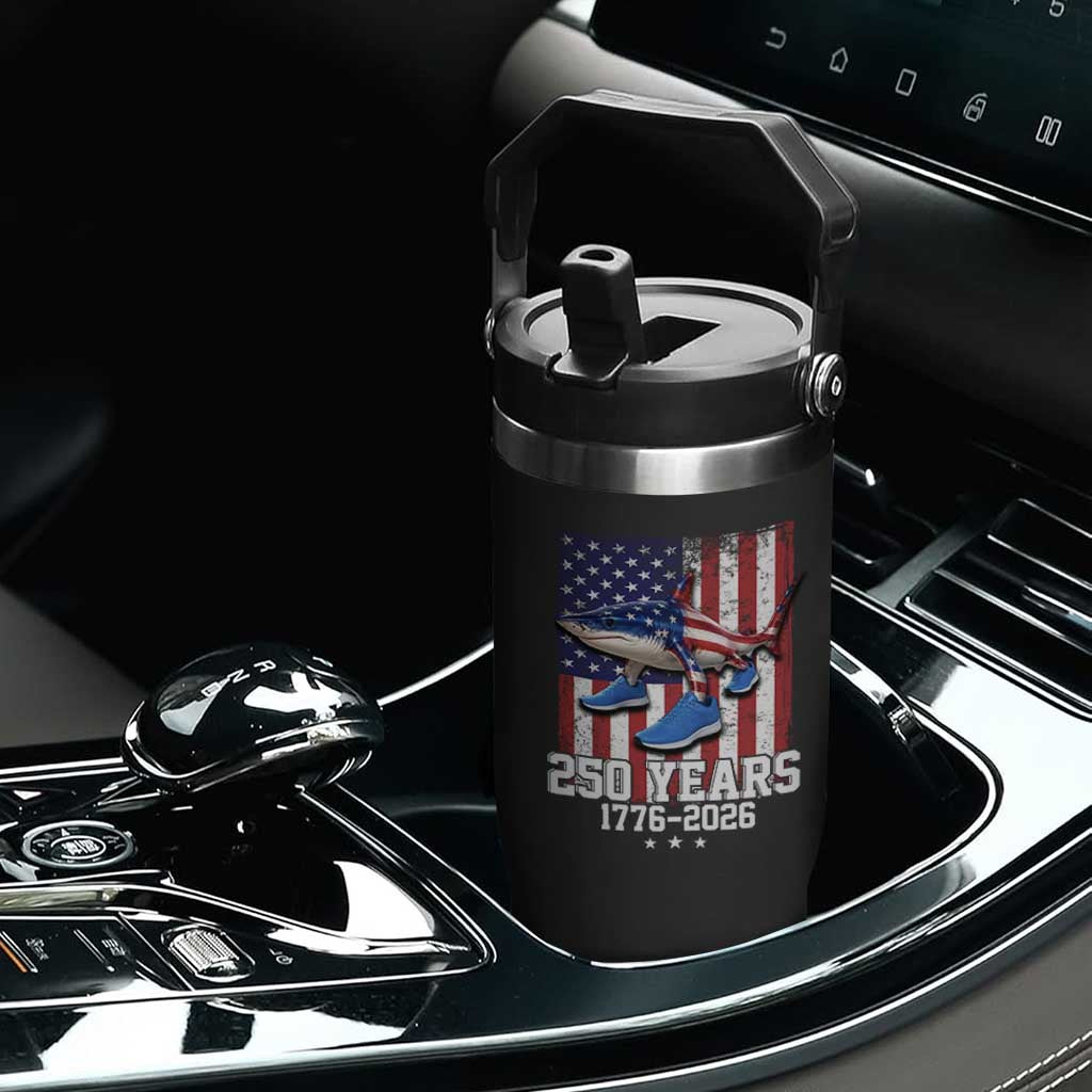 250th America Anniversary Flip Straw Tumbler Tralalero Tralala Italian Brainrot 4th of July Meme