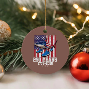 250th America Anniversary Ceramic Ornament Tralalero Tralala Italian Brainrot 4th of July Meme