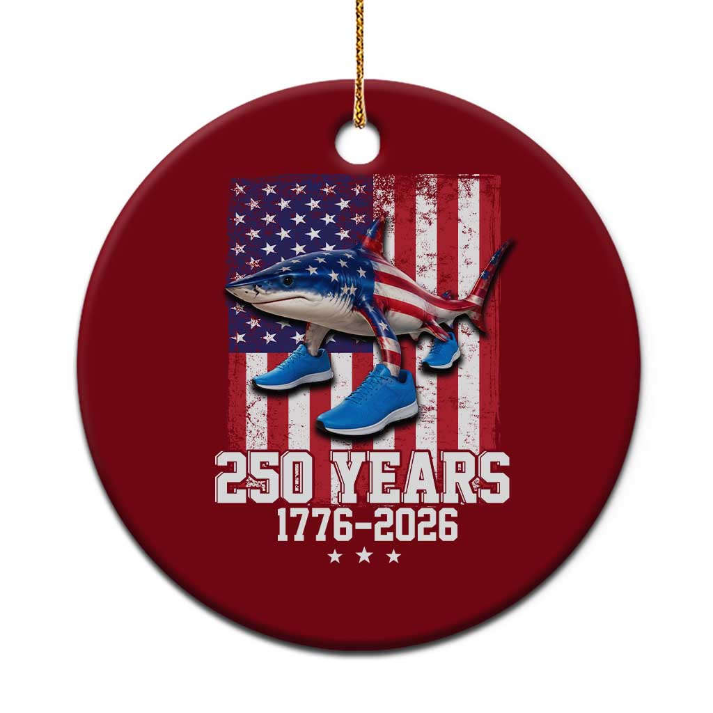 250th America Anniversary Ceramic Ornament Tralalero Tralala Italian Brainrot 4th of July Meme