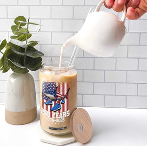 250th America Anniversary Glass Can Tralalero Tralala Italian Brainrot 4th of July Meme