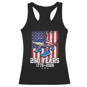 250th America Anniversary Racerback Tank Top Tralalero Tralala Italian Brainrot 4th of July Meme