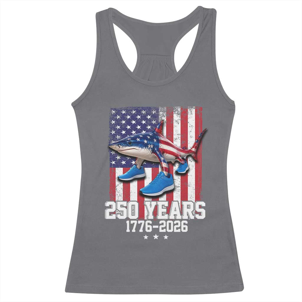 250th America Anniversary Racerback Tank Top Tralalero Tralala Italian Brainrot 4th of July Meme