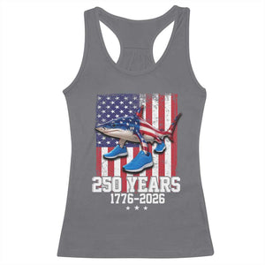 250th America Anniversary Racerback Tank Top Tralalero Tralala Italian Brainrot 4th of July Meme