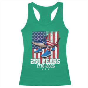 250th America Anniversary Racerback Tank Top Tralalero Tralala Italian Brainrot 4th of July Meme