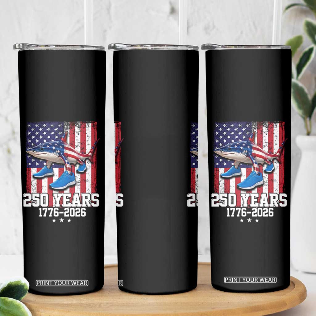 250th America Anniversary Skinny Tumbler Tralalero Tralala Italian Brainrot 4th of July Meme
