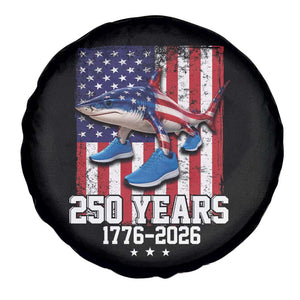 250th America Anniversary Spare Tire Cover Tralalero Tralala Italian Brainrot 4th of July Meme