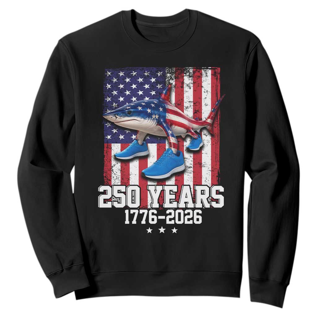 250th America Anniversary Sweatshirt Tralalero Tralala Italian Brainrot 4th of July Meme
